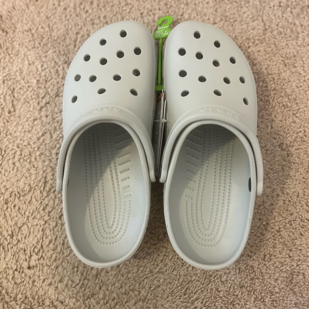 Grey classic crocs unisex